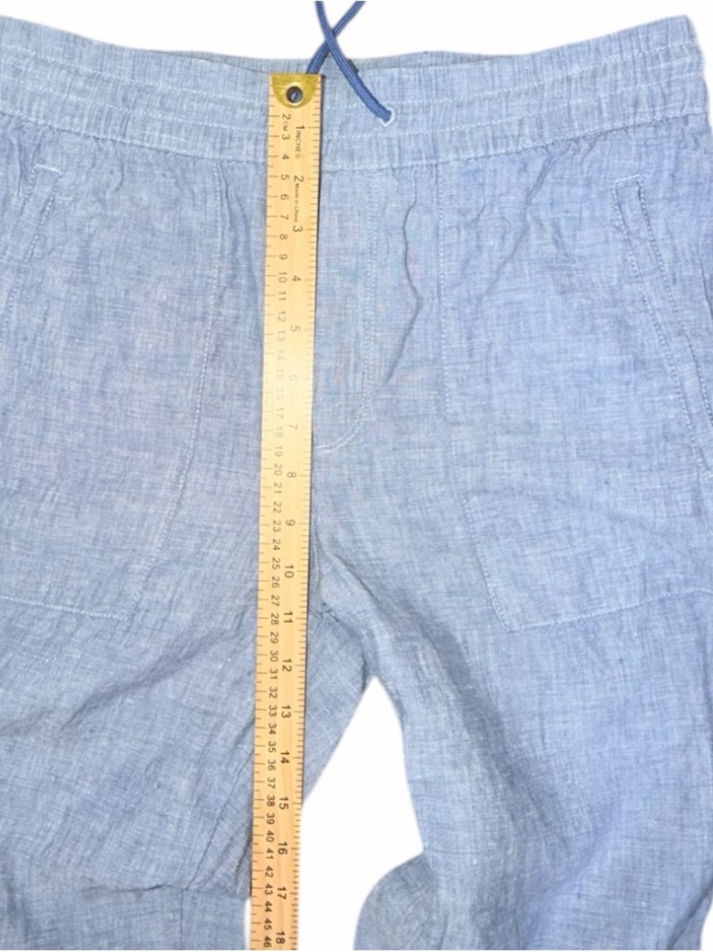 Athleta Retreat Linen Joggers Light Blue Size 6 - Picture 6 of 10